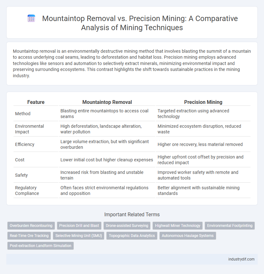 Mountaintop Removal vs. Precision Mining: A Comparative Analysis of Mining Techniques