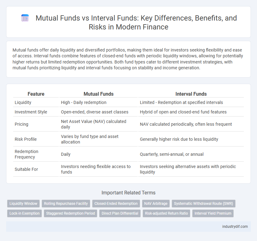 Mutual Funds vs Interval Funds: Key Differences, Benefits, and Risks in Modern Finance