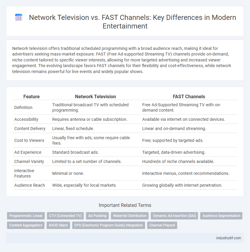 Network Television vs. FAST Channels: Key Differences in Modern Entertainment
