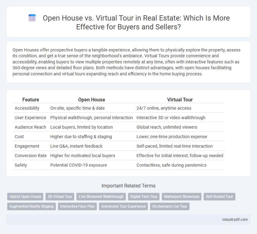 Open House vs. Virtual Tour in Real Estate: Which Is More Effective for Buyers and Sellers?