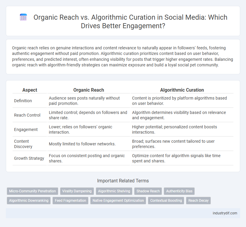 Organic Reach vs. Algorithmic Curation in Social Media: Which Drives Better Engagement?