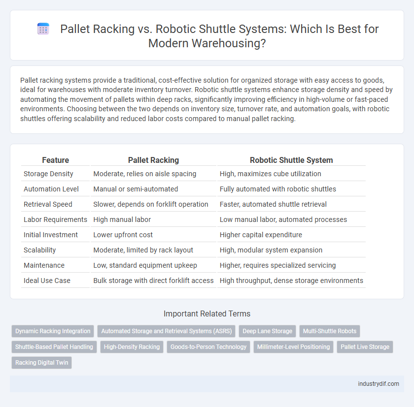 Pallet Racking vs. Robotic Shuttle Systems: Which Is Best for Modern Warehousing?