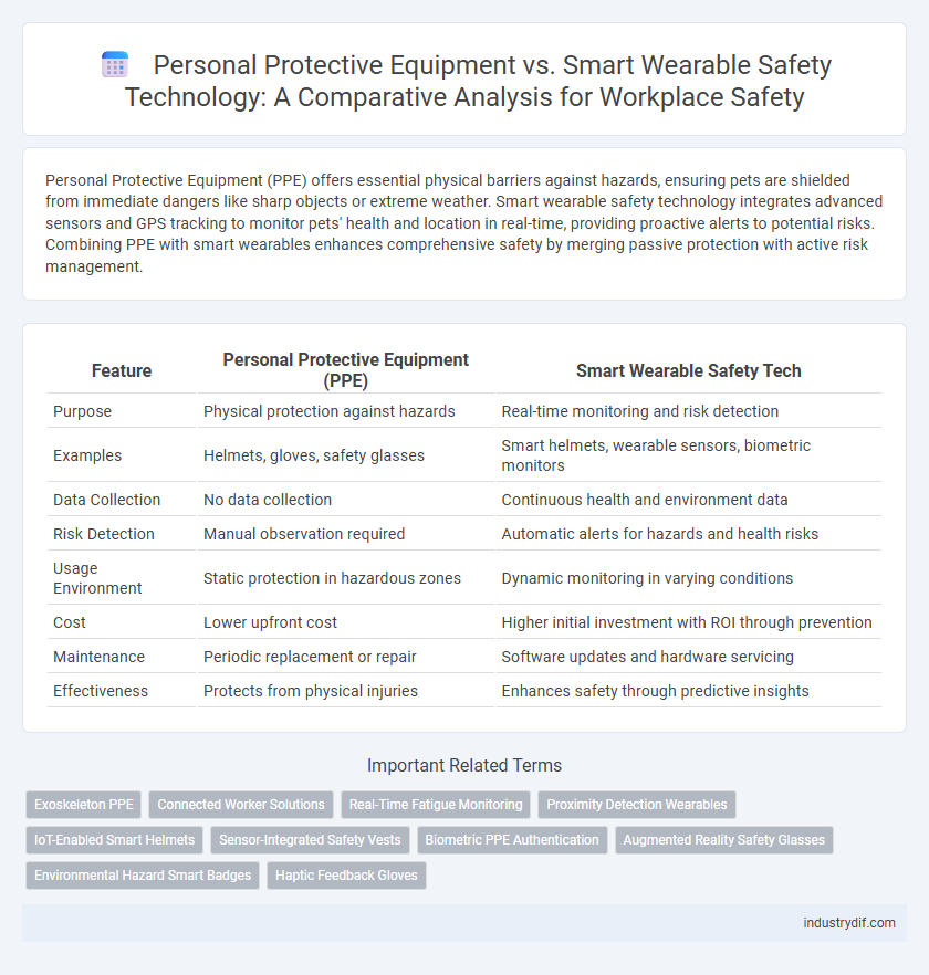 Personal Protective Equipment vs. Smart Wearable Safety Technology: A Comparative Analysis for Workplace Safety