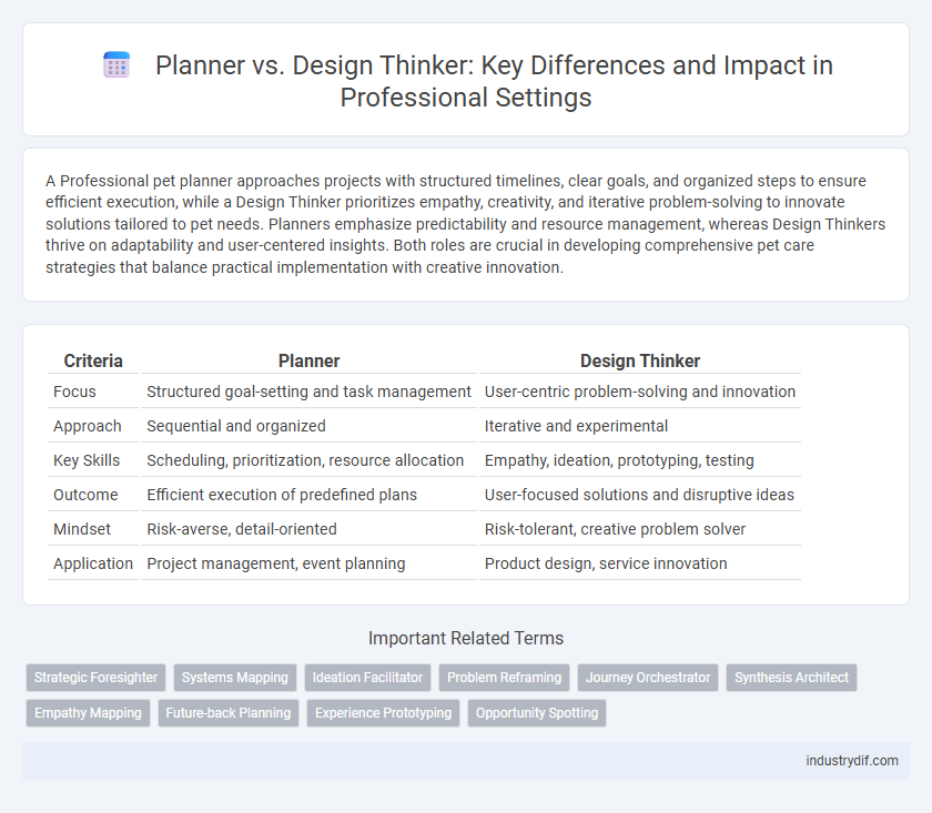 Planner vs. Design Thinker: Key Differences and Impact in Professional Settings