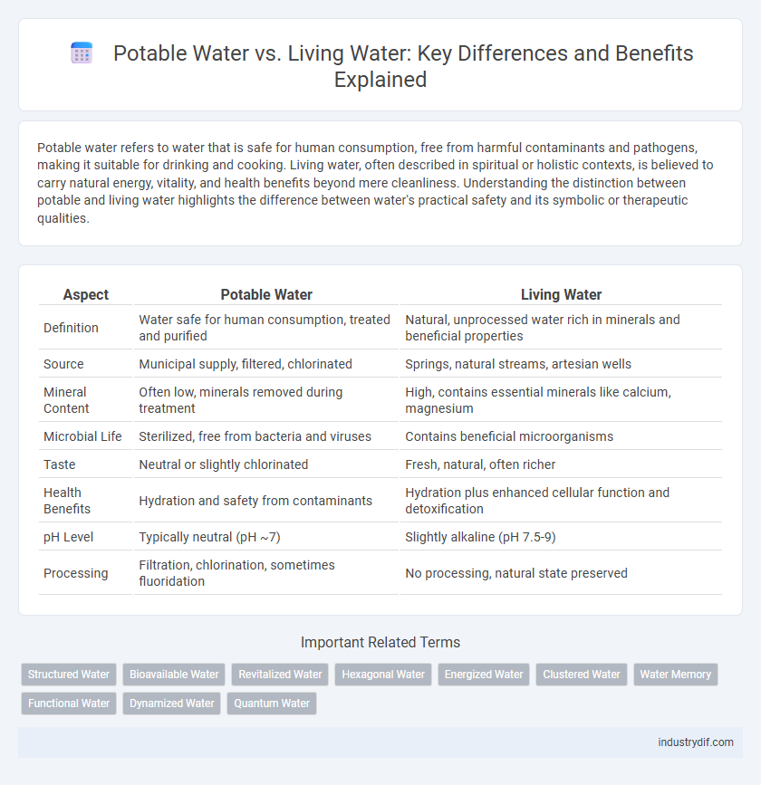 Potable Water vs. Living Water: Key Differences and Benefits Explained