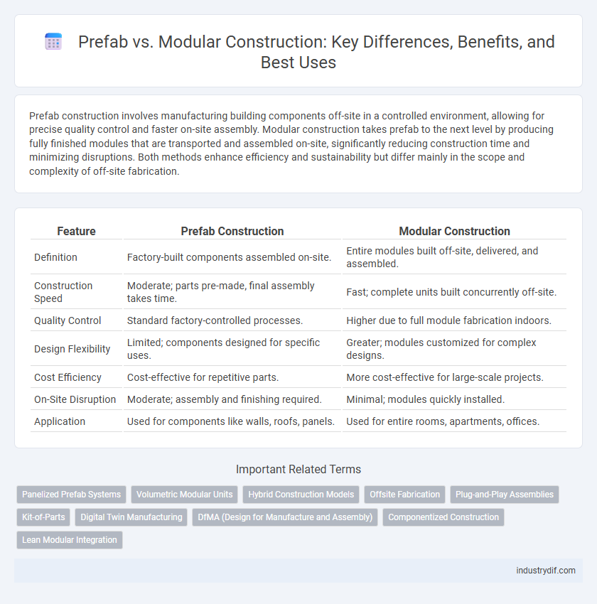 Prefab vs. Modular Construction: Key Differences, Benefits, and Best Uses