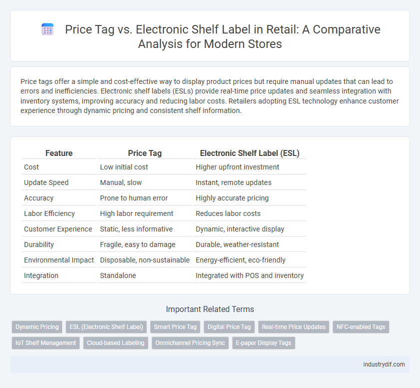 Price Tag vs. Electronic Shelf Label in Retail: A Comparative Analysis for Modern Stores