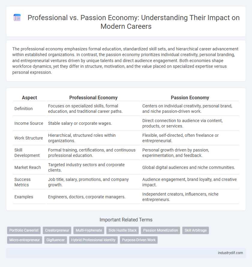 Professional vs. Passion Economy: Understanding Their Impact on Modern Careers
