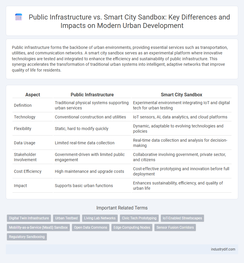 Public Infrastructure vs. Smart City Sandbox: Key Differences and Impacts on Modern Urban Development