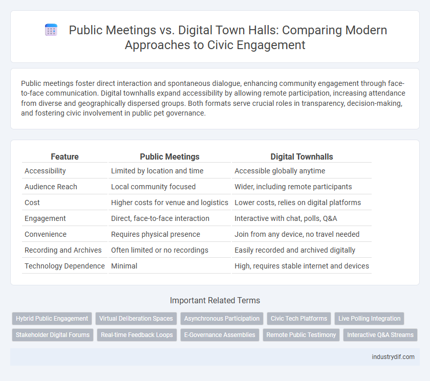 Public Meetings vs. Digital Town Halls: Comparing Modern Approaches to Civic Engagement