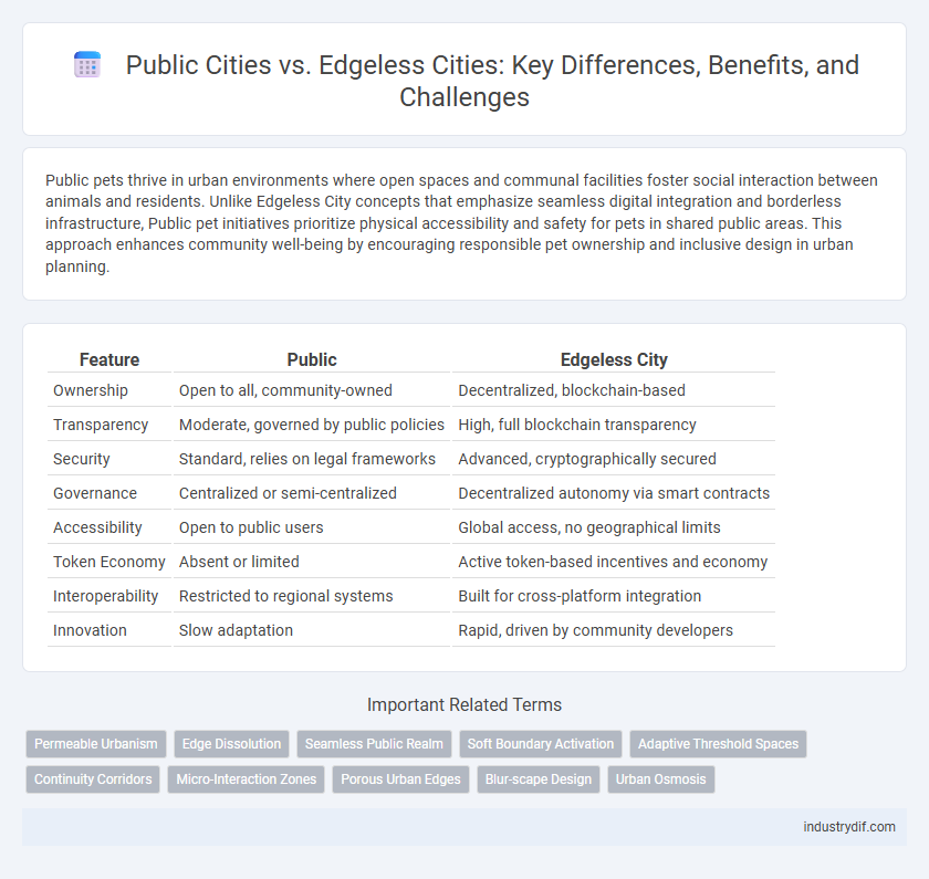 Public Cities vs. Edgeless Cities: Key Differences, Benefits, and Challenges