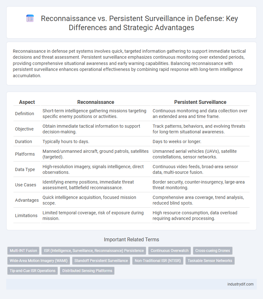 Reconnaissance vs. Persistent Surveillance in Defense: Key Differences and Strategic Advantages