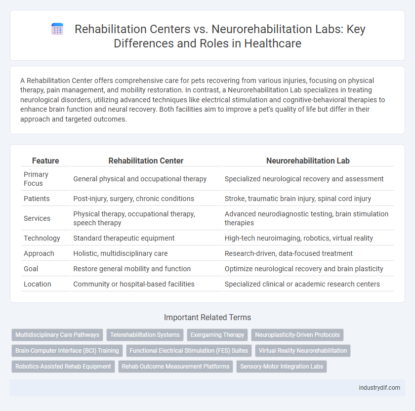 Rehabilitation Centers vs. Neurorehabilitation Labs: Key Differences and Roles in Healthcare