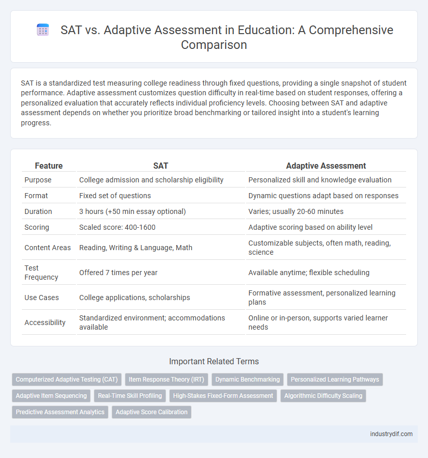 SAT vs. Adaptive Assessment in Education: A Comprehensive Comparison