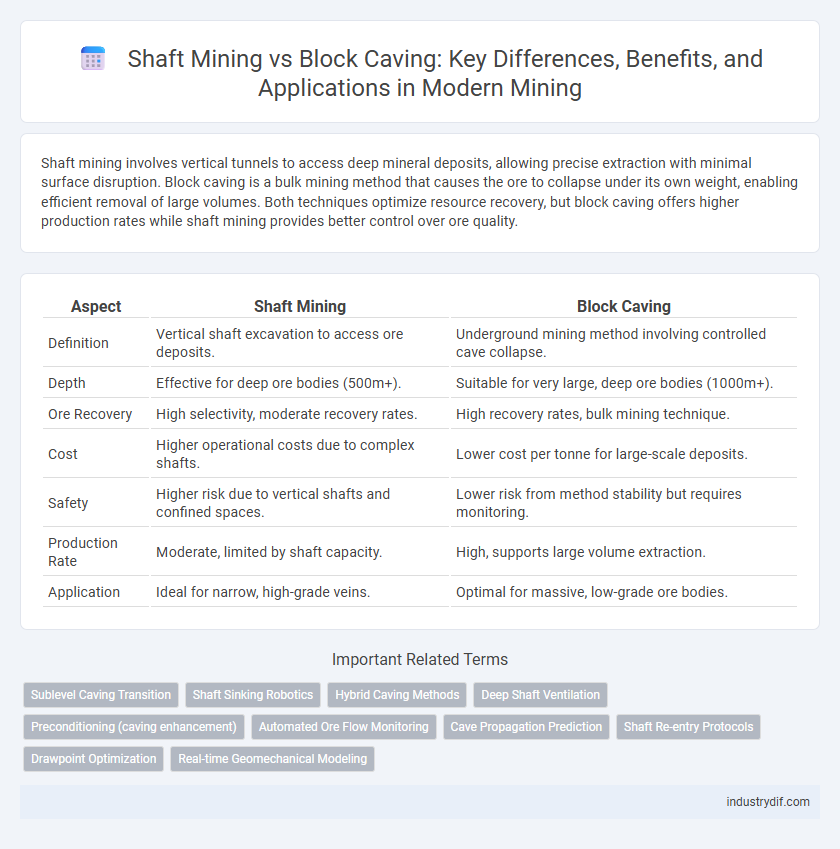 Shaft Mining vs Block Caving: Key Differences, Benefits, and Applications in Modern Mining