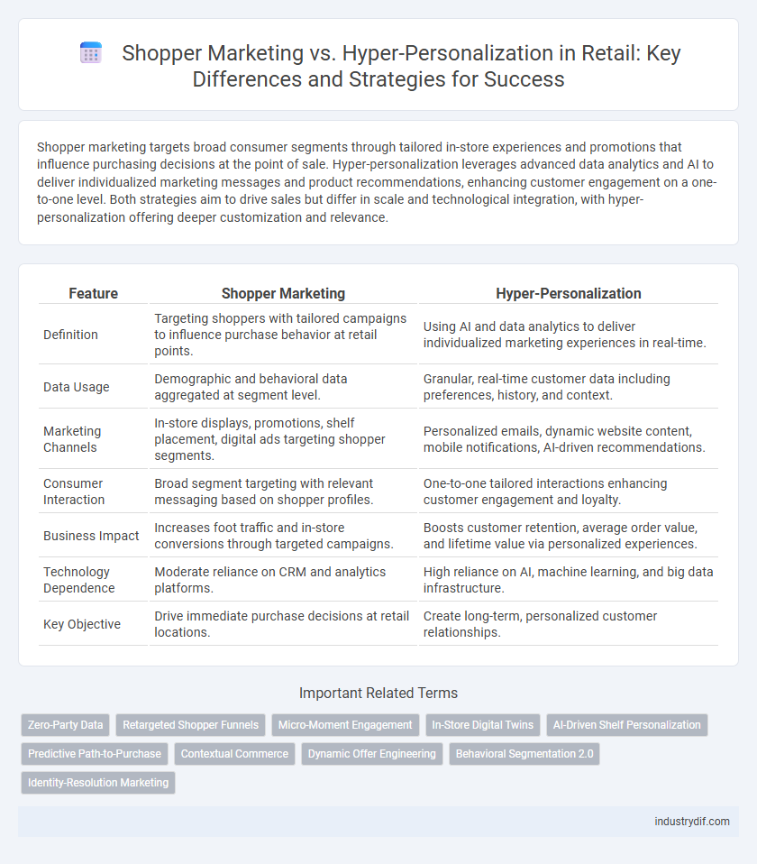 Shopper Marketing vs. Hyper-Personalization in Retail: Key Differences and Strategies for Success