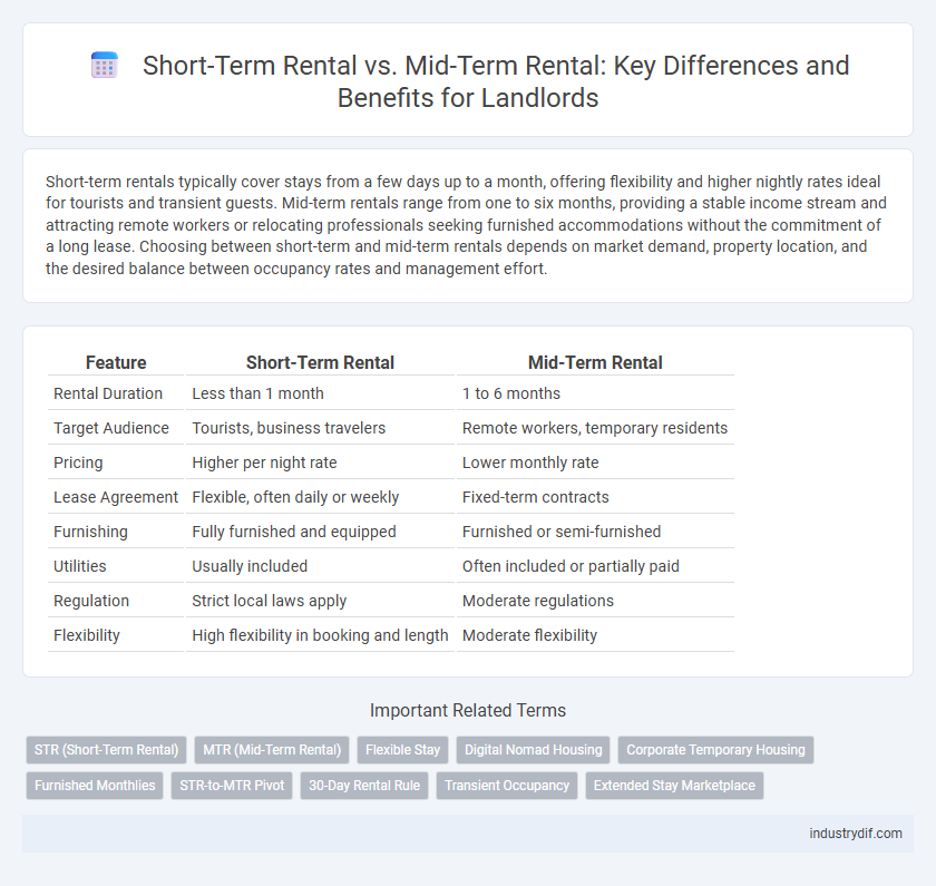 Short-Term Rental vs. Mid-Term Rental: Key Differences and Benefits for Landlords