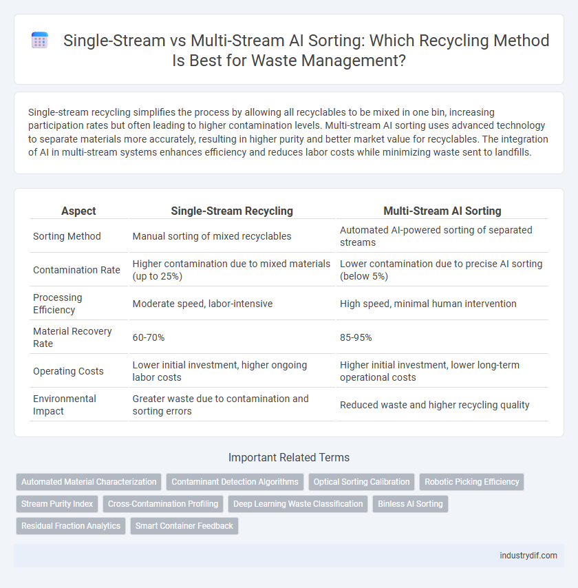 Single-Stream vs Multi-Stream AI Sorting: Which Recycling Method Is Best for Waste Management?
