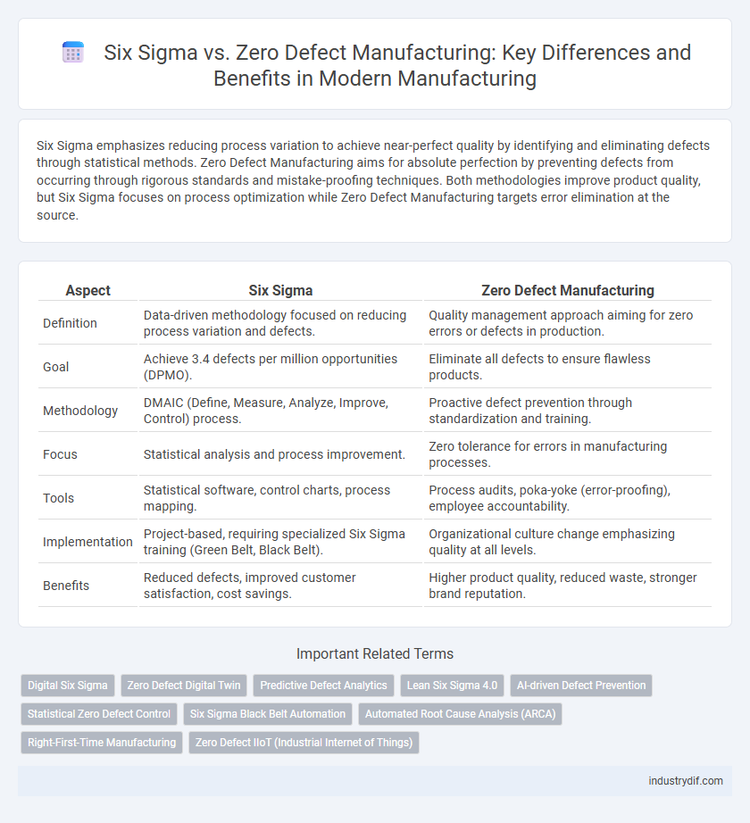 Six Sigma vs. Zero Defect Manufacturing: Key Differences and Benefits in Modern Manufacturing