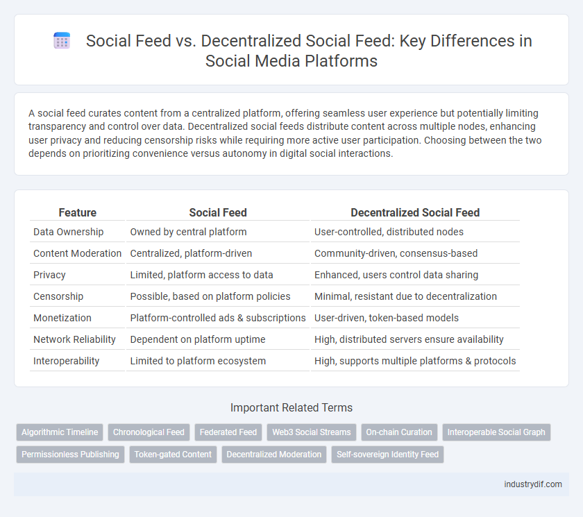 Social Feed vs. Decentralized Social Feed: Key Differences in Social Media Platforms