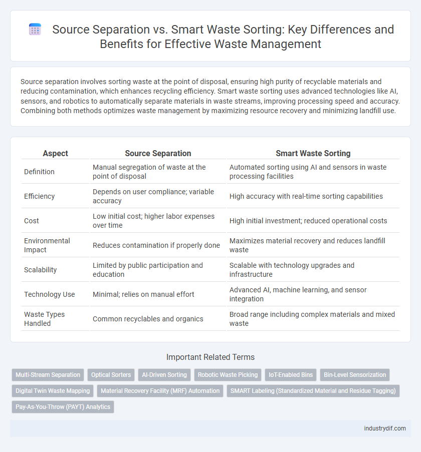 Source Separation vs. Smart Waste Sorting: Key Differences and Benefits for Effective Waste Management