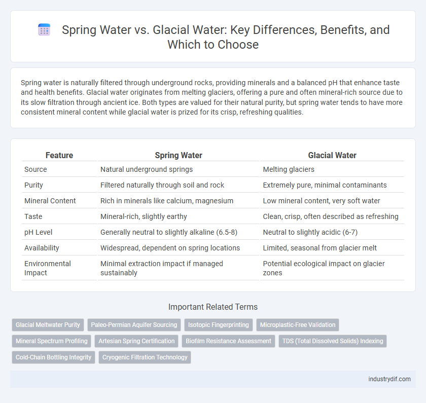 Spring Water vs. Glacial Water: Key Differences, Benefits, and Which to Choose
