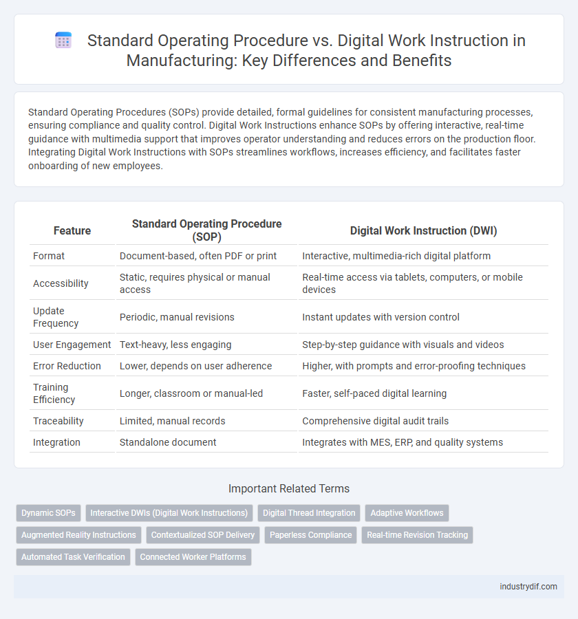 Standard Operating Procedure vs. Digital Work Instruction in Manufacturing: Key Differences and Benefits