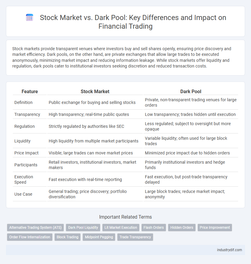 Stock Market vs. Dark Pool: Key Differences and Impact on Financial Trading