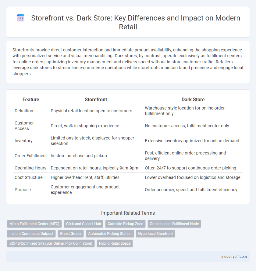 Storefront vs. Dark Store: Key Differences and Impact on Modern Retail