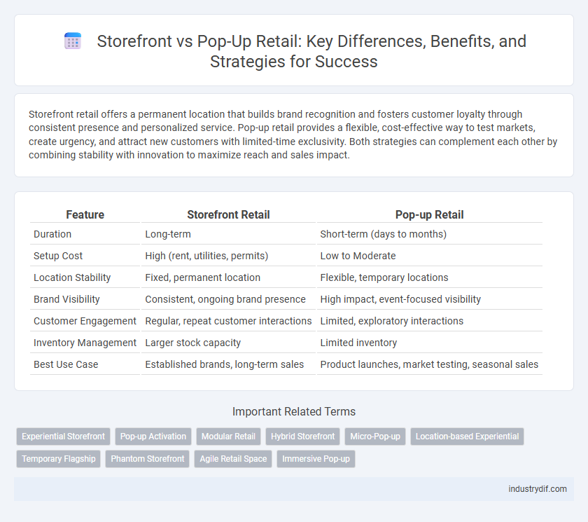 Storefront vs Pop-Up Retail: Key Differences, Benefits, and Strategies for Success