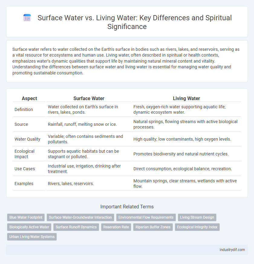 Surface Water vs. Living Water: Key Differences and Spiritual Significance