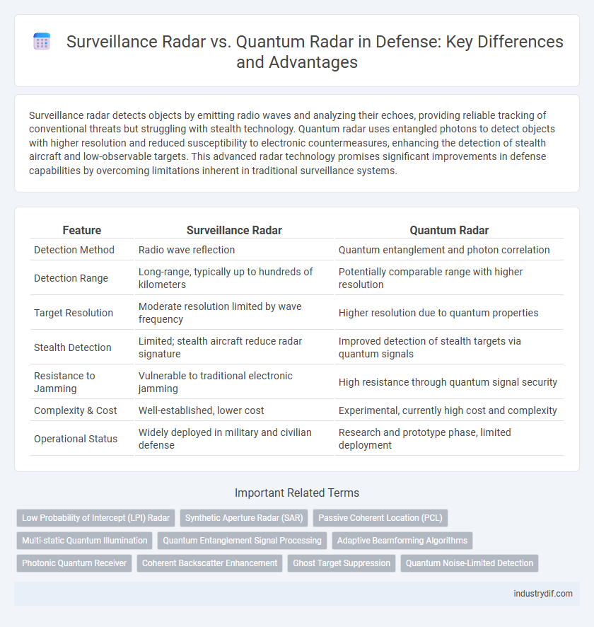 Surveillance Radar vs. Quantum Radar in Defense: Key Differences and Advantages