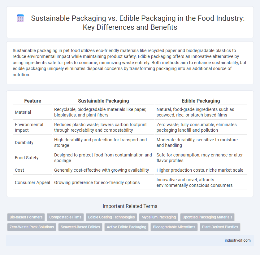 Sustainable Packaging vs. Edible Packaging in the Food Industry: Key Differences and Benefits