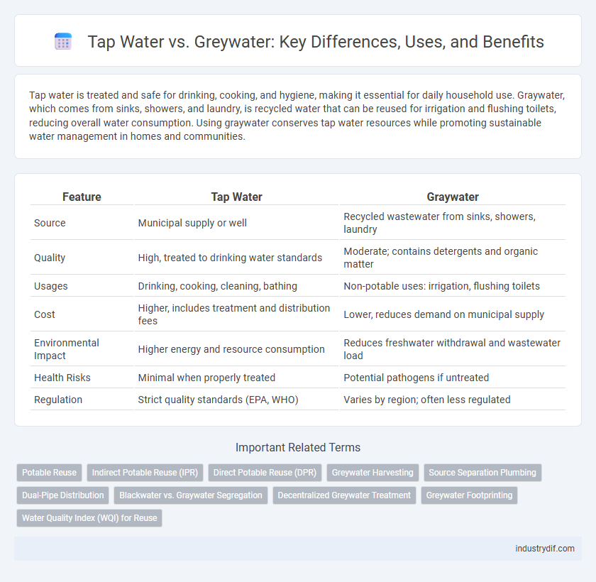 Tap Water vs. Greywater: Key Differences, Uses, and Benefits