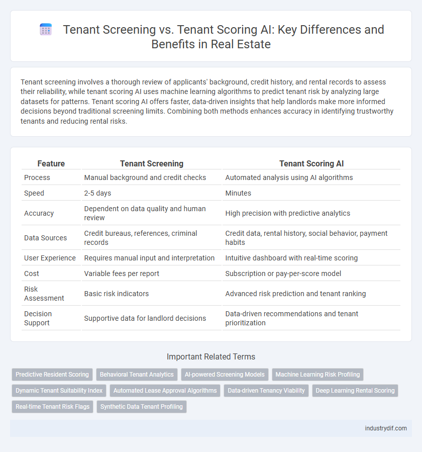 Tenant Screening vs. Tenant Scoring AI: Key Differences and Benefits in Real Estate