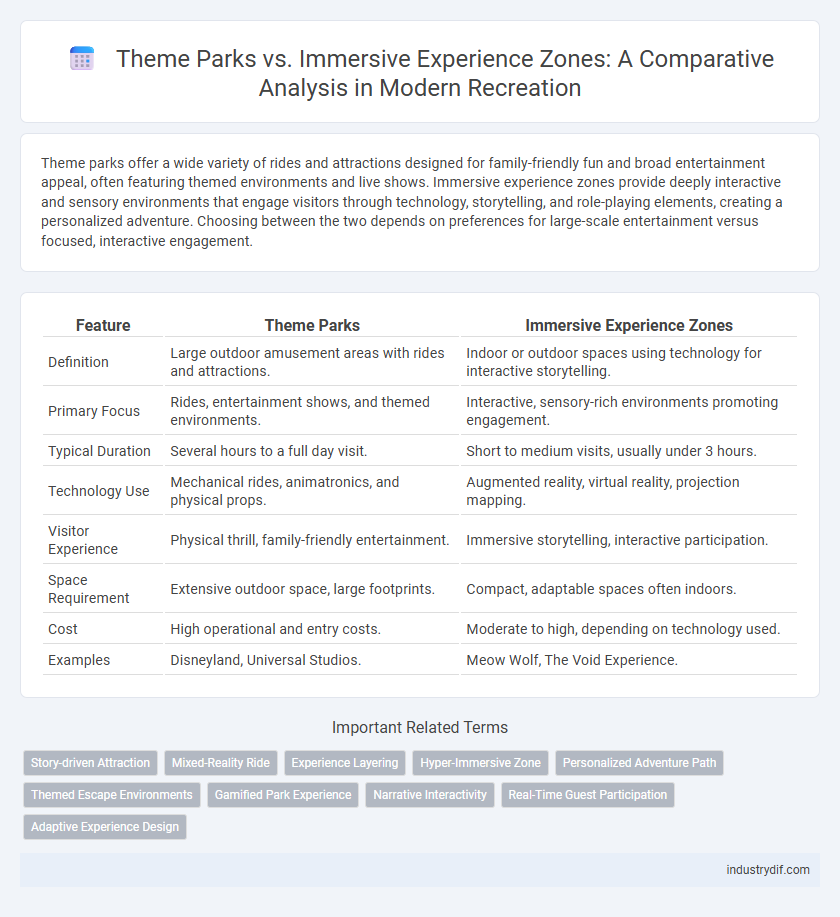 Theme Parks vs. Immersive Experience Zones: A Comparative Analysis in Modern Recreation