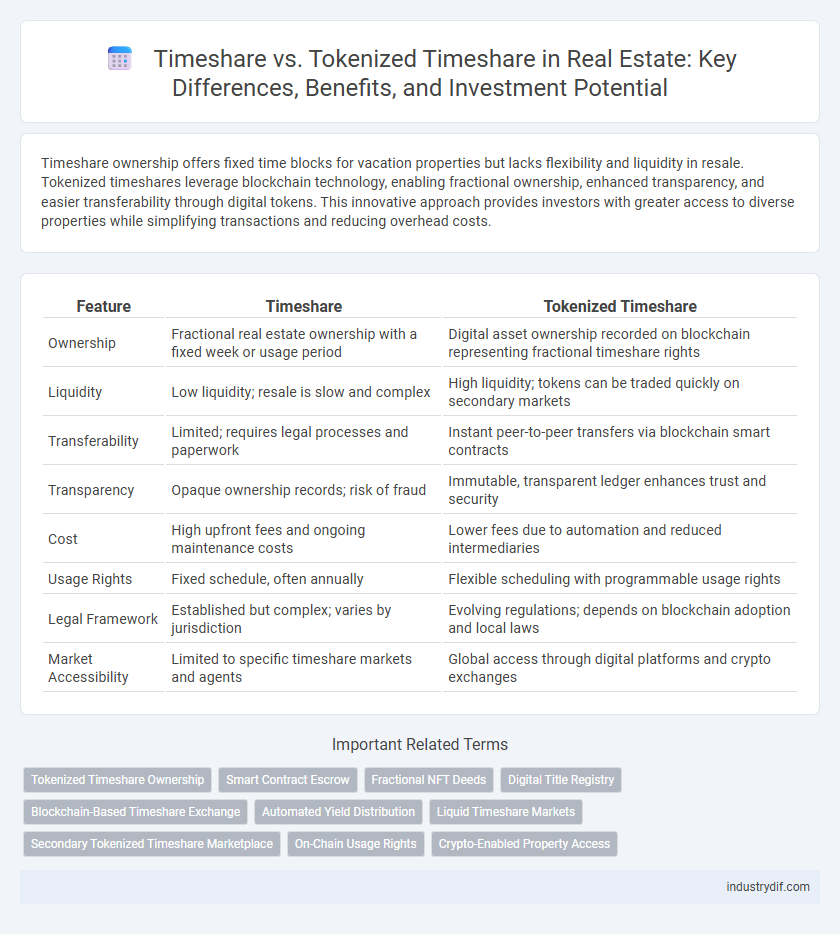Timeshare vs. Tokenized Timeshare in Real Estate: Key Differences, Benefits, and Investment Potential