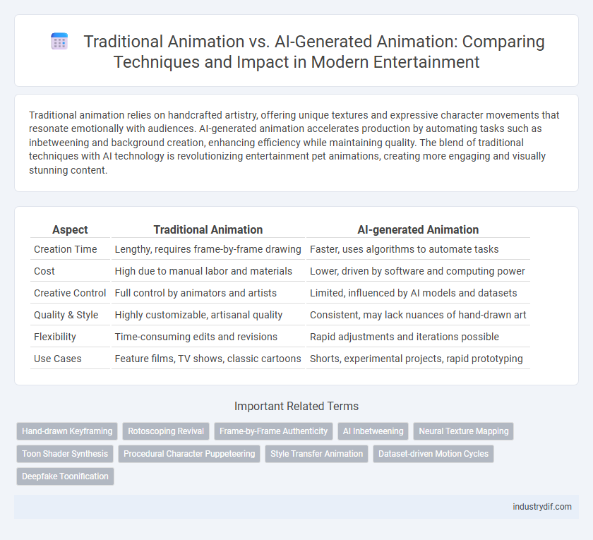 Traditional Animation vs. AI-Generated Animation: Comparing Techniques and Impact in Modern Entertainment