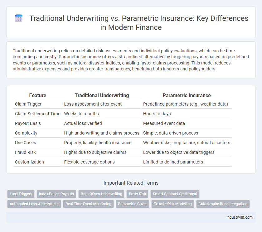 Traditional Underwriting vs. Parametric Insurance: Key Differences in Modern Finance