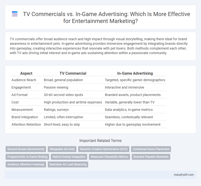 TV Commercials vs. In-Game Advertising: Which Is More Effective for Entertainment Marketing?