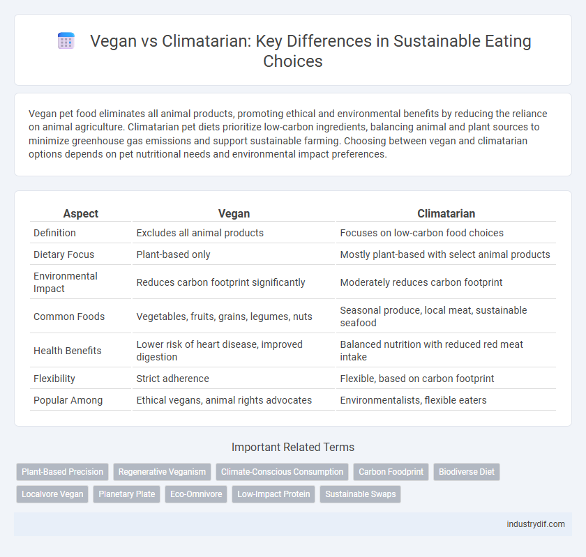 Vegan vs Climatarian: Key Differences in Sustainable Eating Choices