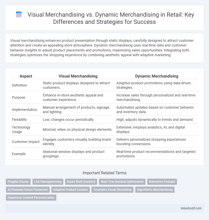 Visual Merchandising vs. Dynamic Merchandising in Retail: Key Differences and Strategies for Success