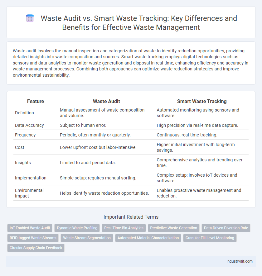 Waste Audit vs. Smart Waste Tracking: Key Differences and Benefits for Effective Waste Management