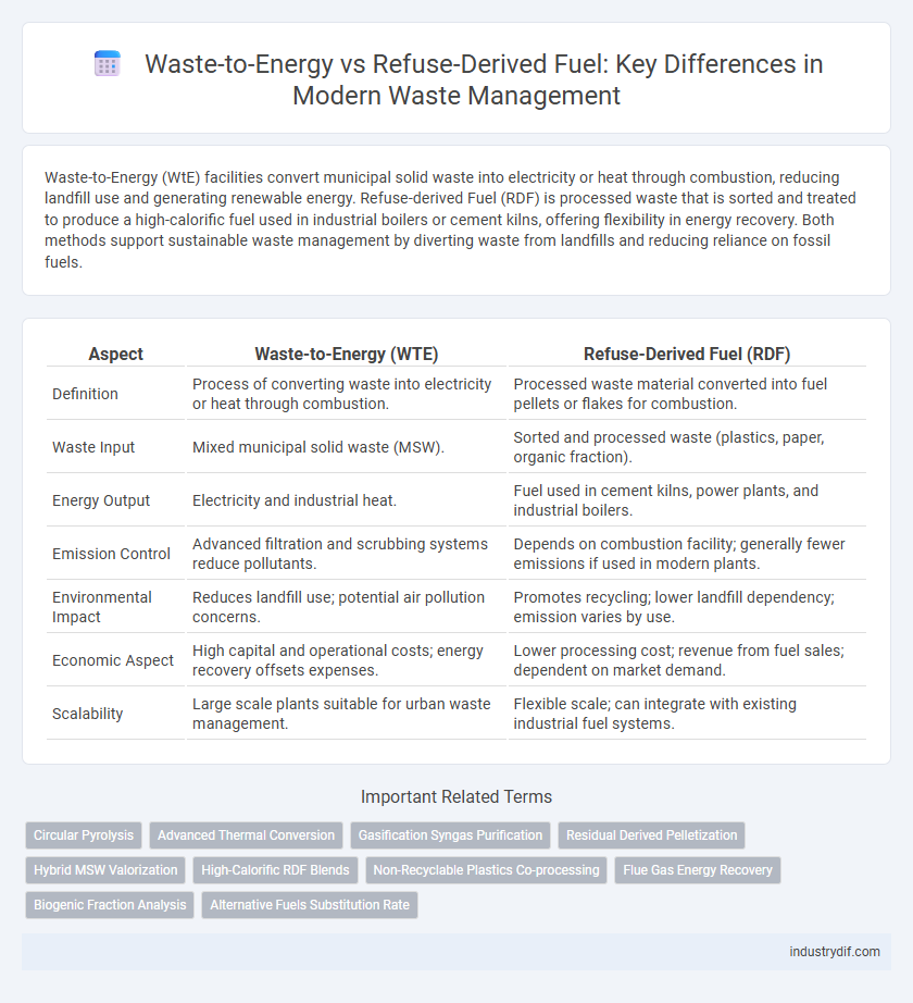Waste-to-Energy vs Refuse-Derived Fuel: Key Differences in Modern Waste Management