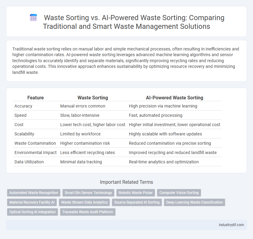Waste Sorting vs. AI-Powered Waste Sorting: Comparing Traditional and Smart Waste Management Solutions