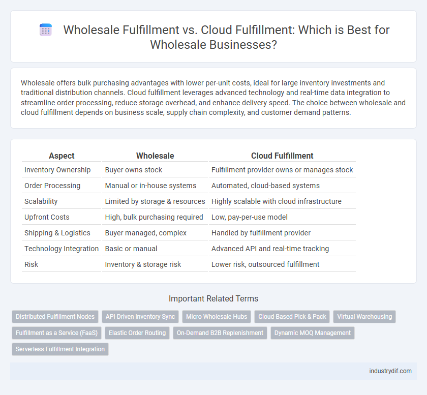 Wholesale Fulfillment vs. Cloud Fulfillment: Which is Best for Wholesale Businesses?