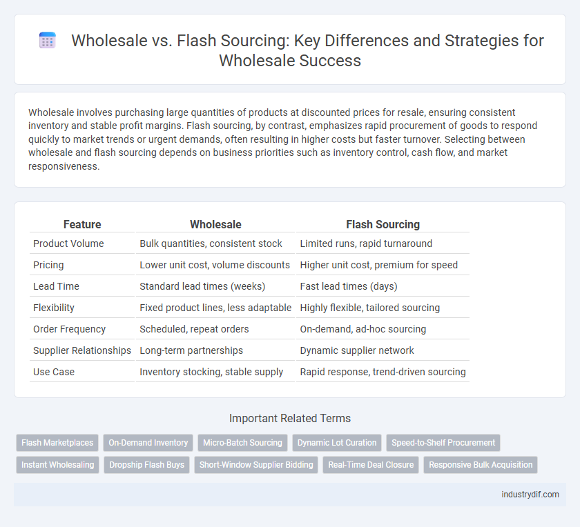 Wholesale vs. Flash Sourcing: Key Differences and Strategies for Wholesale Success