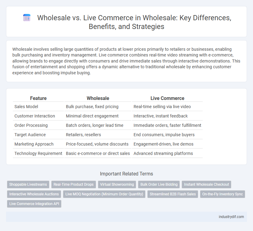 Wholesale vs. Live Commerce in Wholesale: Key Differences, Benefits, and Strategies